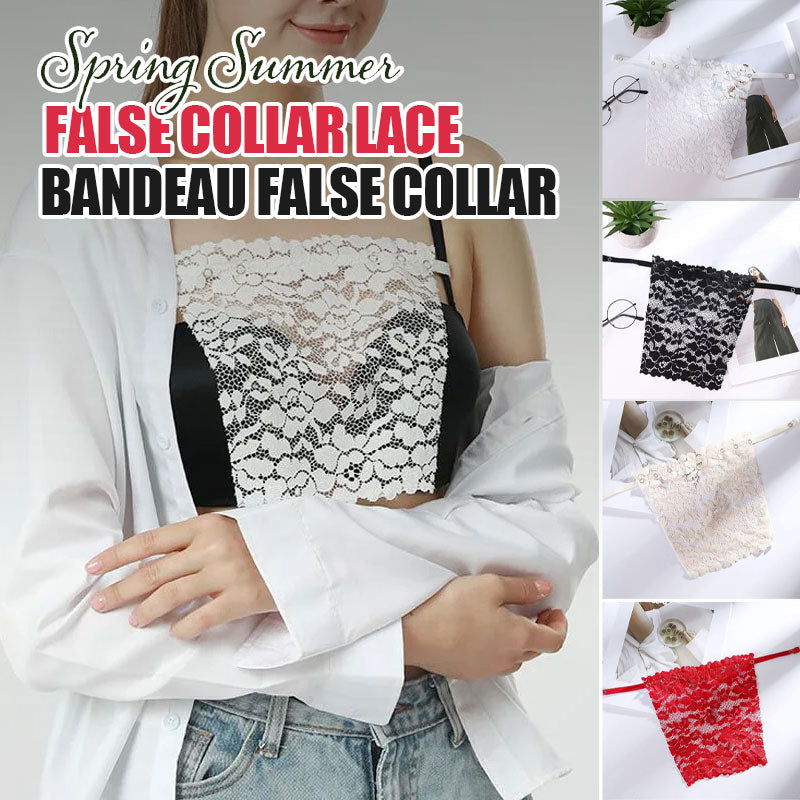 Spring Summer False Collar Lace Bandeau False Collar