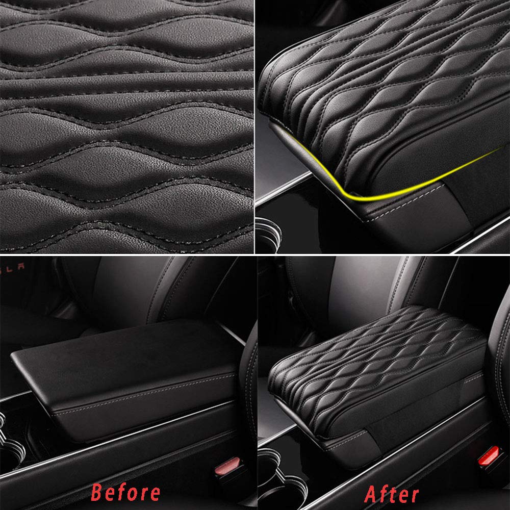 Leather Car Armrest Box Pad