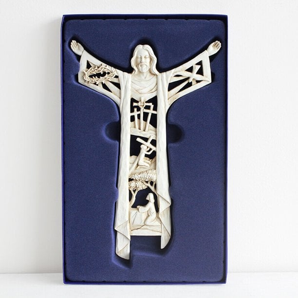 ⛪🔥Risen Christ Wall Cross Jesus Figures