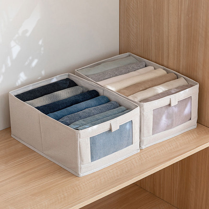 Window Cloth Wardrobe Clothing Storage Box