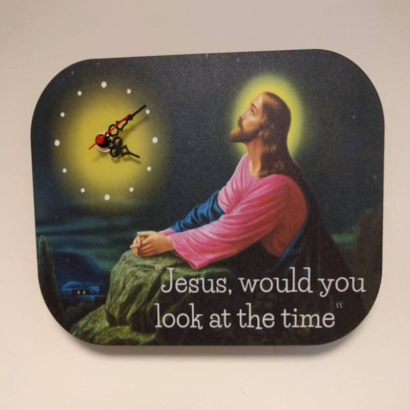 Funny Wall Clock Jesus