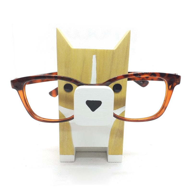 Handmade Corgi Dog Eyeglasses Stand