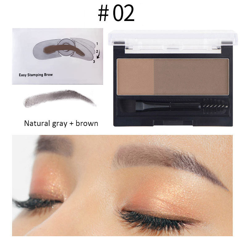 Lazy Two-color Eyebrow Powder