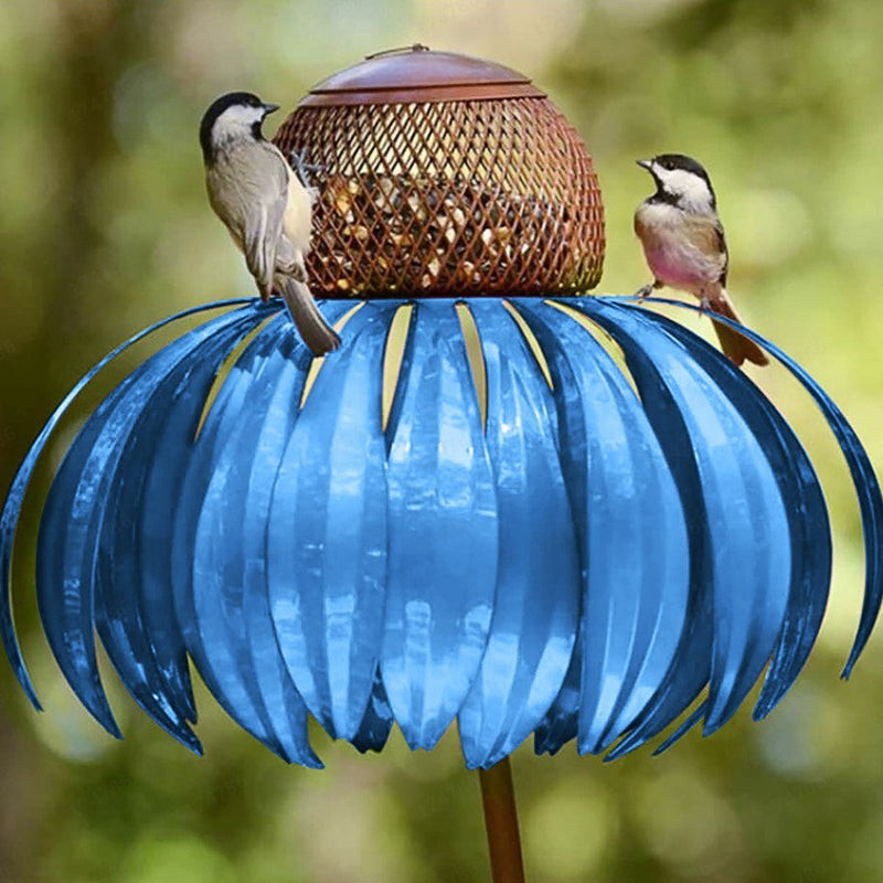 Outdoor Cone Flower Bird Feeder