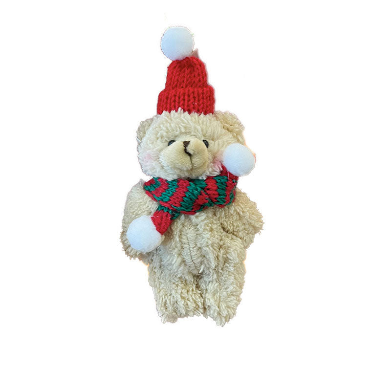 New Year's Bear Plush Keychain