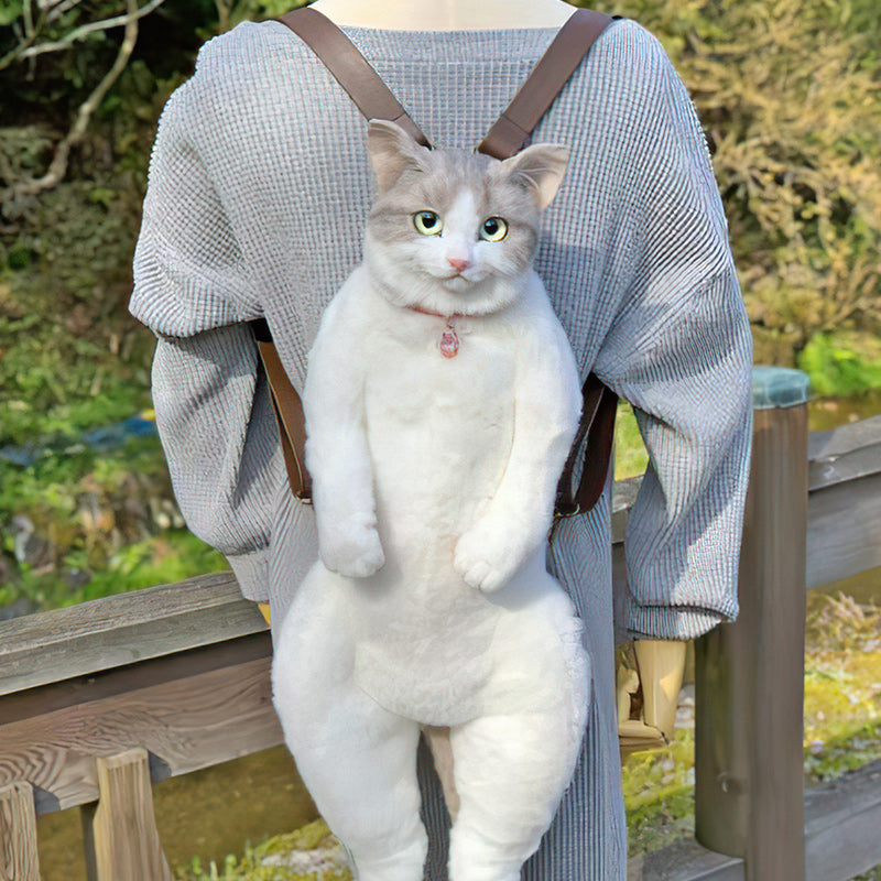 This Cat Backpack Looks Like a Real Live Cat