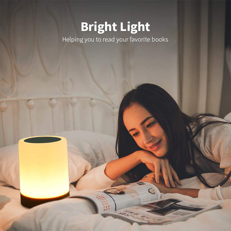 LED Colorful Wood Grain Rechargeable Night Light