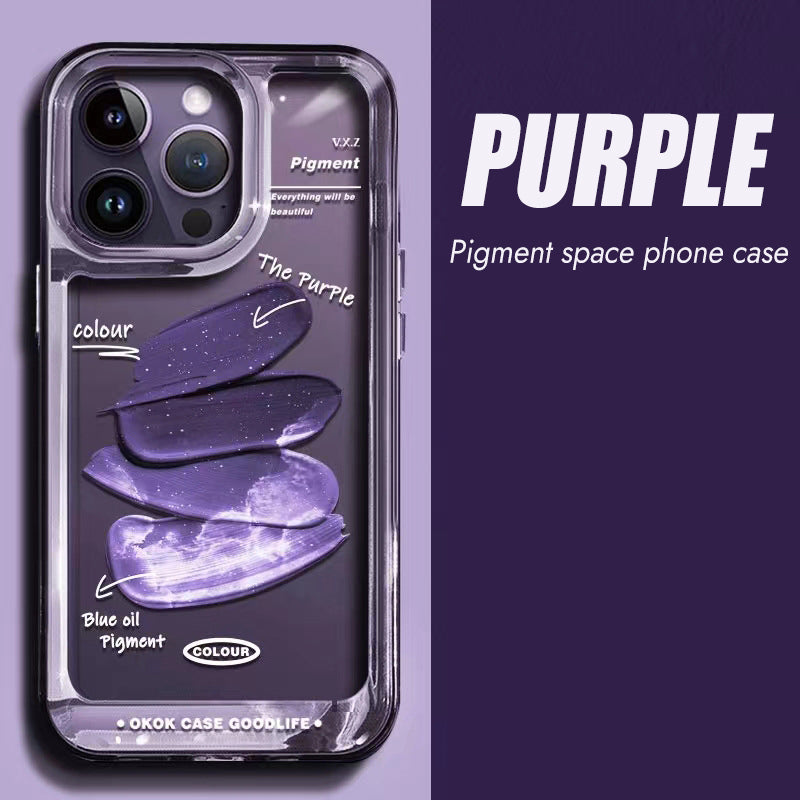 Creative Purple Pigment Space Phone Case