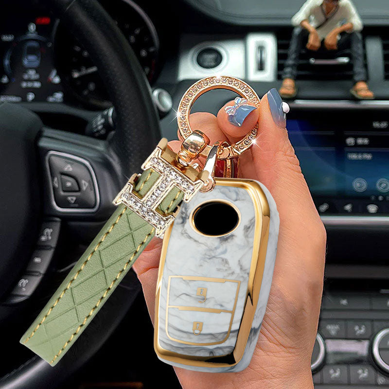 For Toyota-Car Rhinestone Keychain Key Case