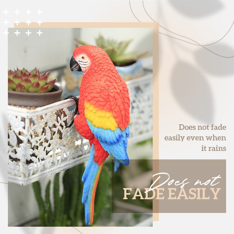 Garden Resin Parrot White Phoenix Pendant Decoration