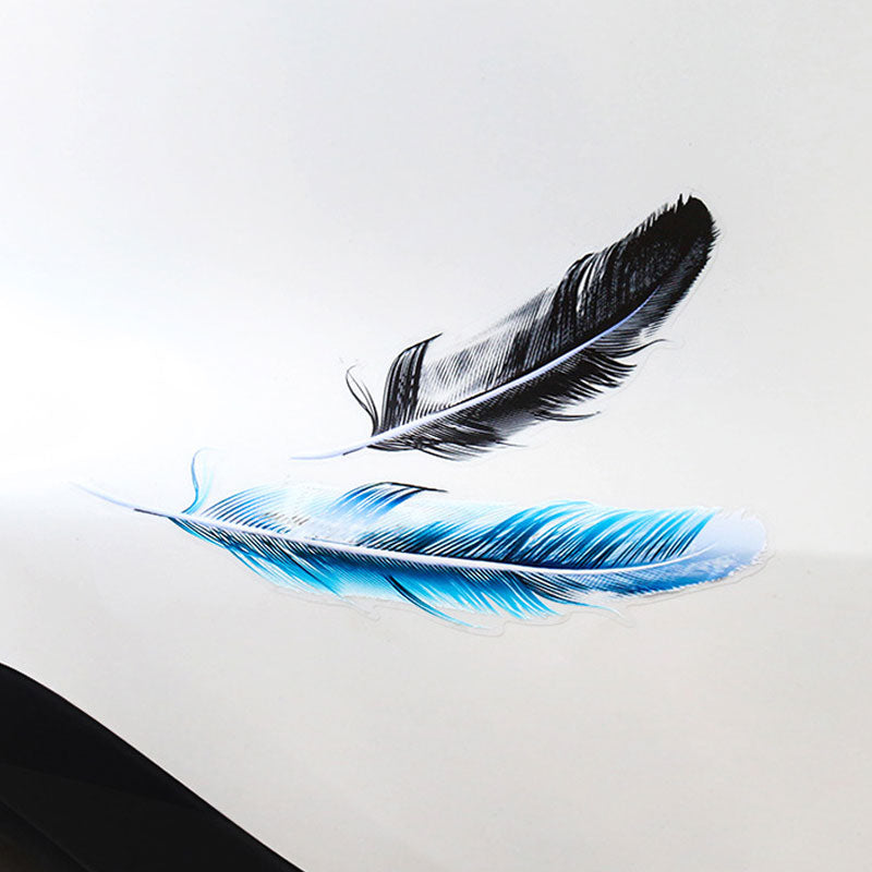 Feather Car Body Bumper Stickers