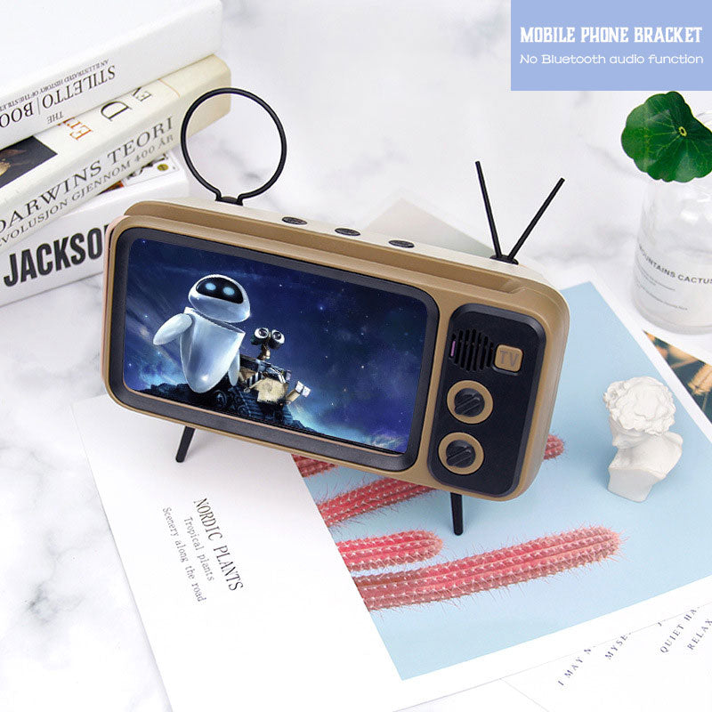 Retro TV BlueTooth Speaker Mobile Phone Holder