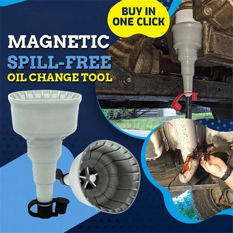 Magnetic Spill-Free Oil Change Tool