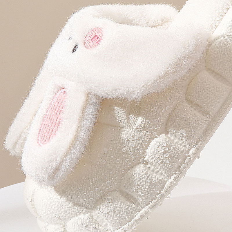 Cute Waterproof Removable Cotton Slippers