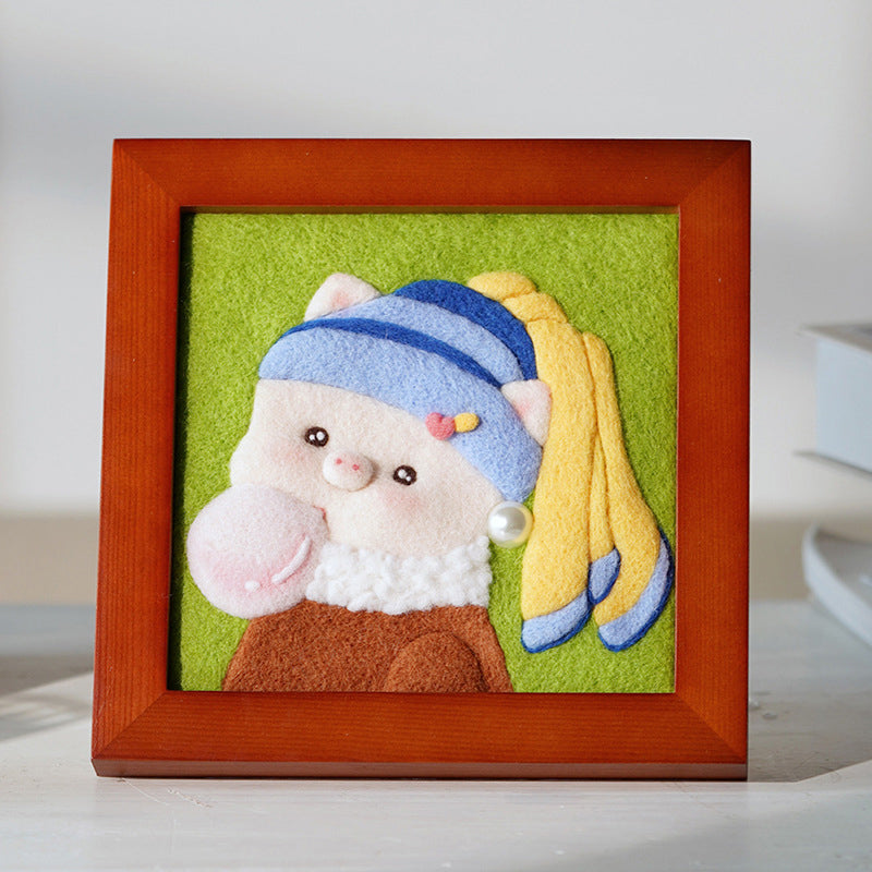 DIY Famous Painting Wool Felt