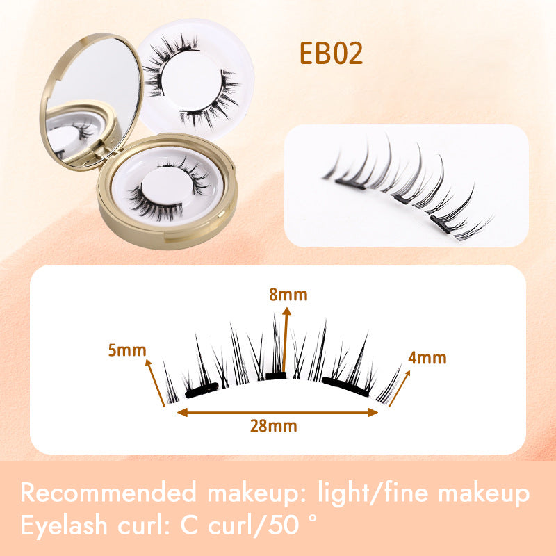 Plain Magnetic False Eyelashes