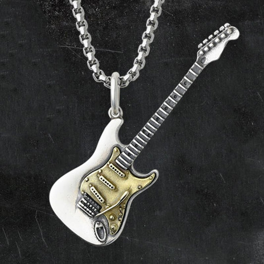 Folbom- Electric Guitar Rock Punk Necklace