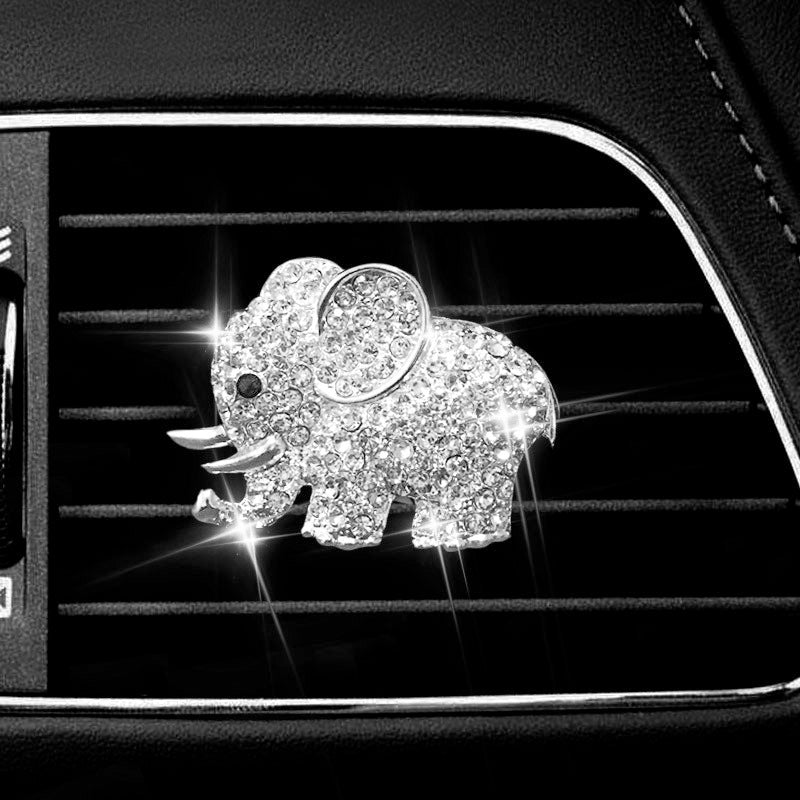 Diamond Elephant Car Air Vent Aroma Diffuser Clip