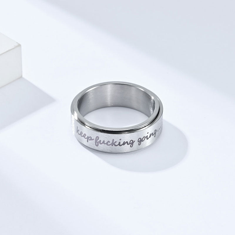 Rotatable Titanium Steel Ring