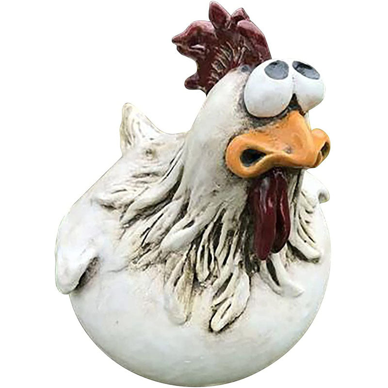 Big Hen Big Eye Chicken Resin Crafts Decoration Yard