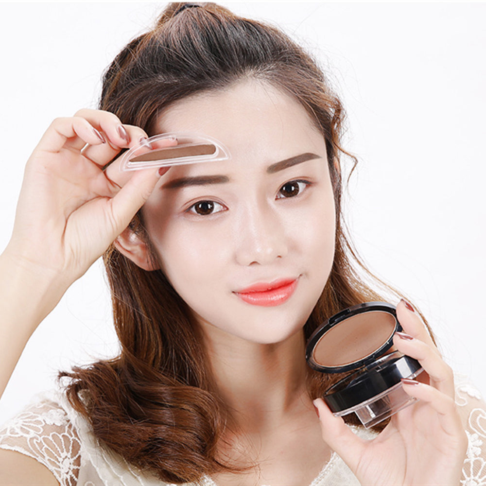 Waterproof EyeBrow Stamp with Brow Brush