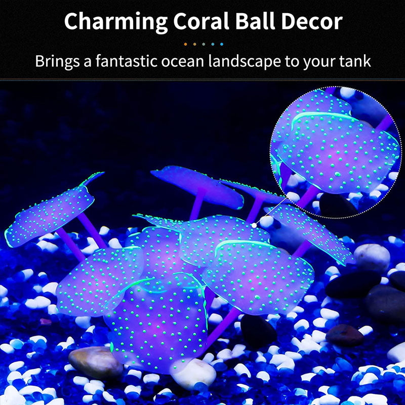 Silicone Coral Plant Decorative Fish Tank Aquarium