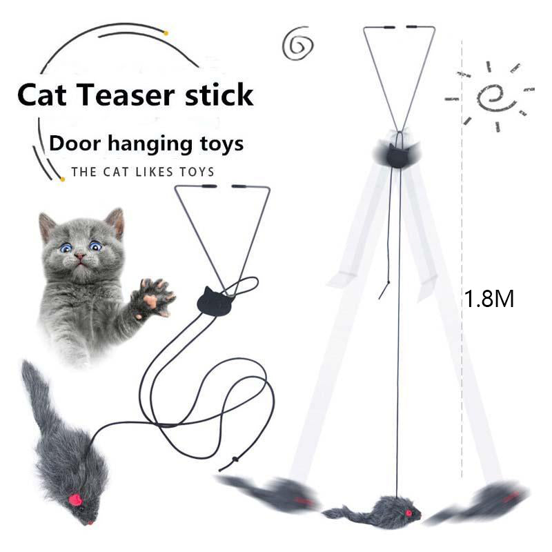 Hanging Door Bouncing Mouse Cat Toy