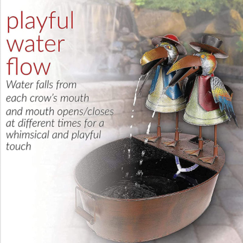 Fountain Yard Art Decor, Funny Resin Fountain Statue