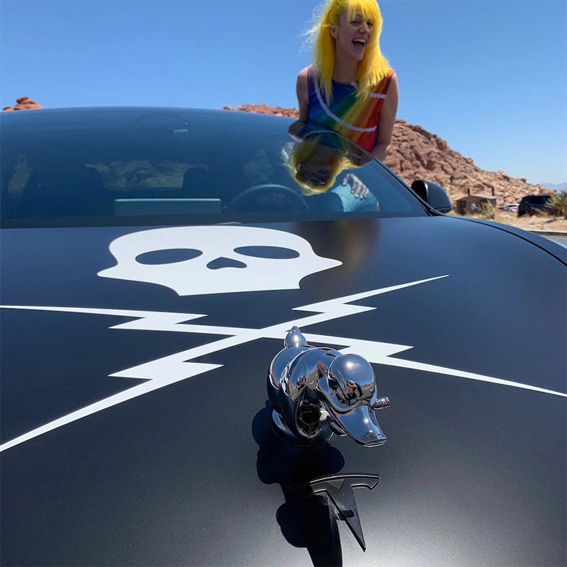 Angry Rubber Duck Hood Ornament Death Proof