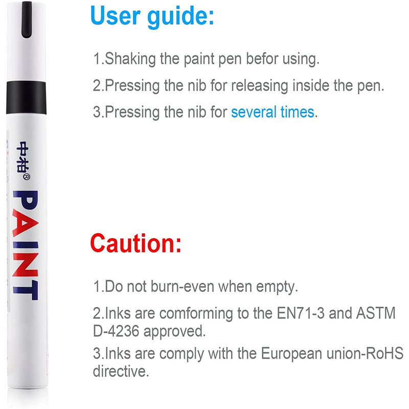 3 PCS Tire Paint Pen Marker