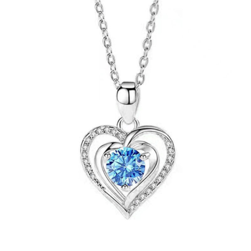 Heart Pendant Clavicle Chain Necklace