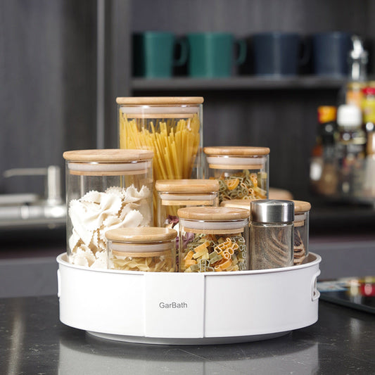 Plastic Turntable Storage Tray Kitchen