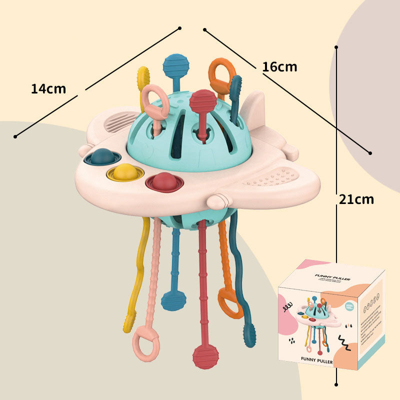 Montessori UFO Silicone Pulling Toy