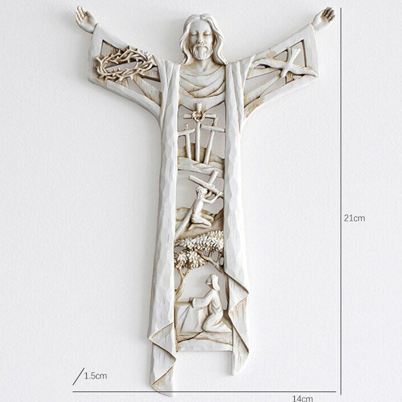 A Risen Christ Wall Cross & Last Supper Wall Cross