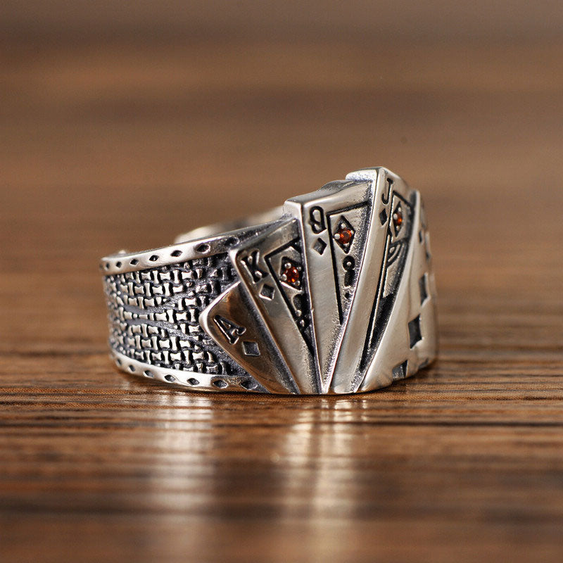 Folbom - Creative Poker Straight Flush Ring