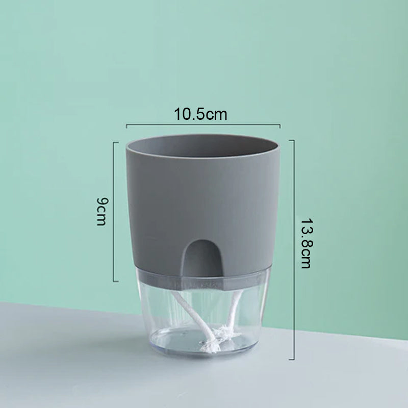 Self-priming Lazy Plastic Flowerpot