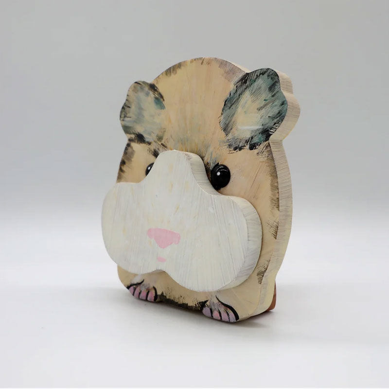 Guinea Pig Wooden Glasses Stand