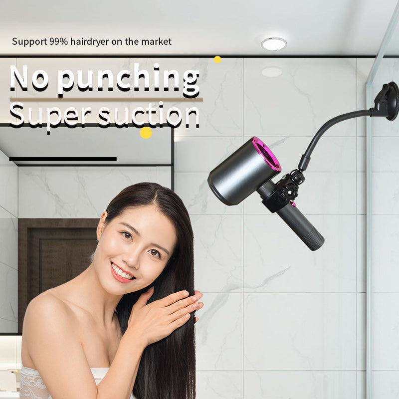 Bathroom Punch-free Hair Dryer Bracket Suction Cup Type