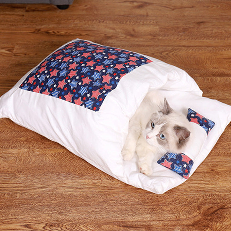 Pet Pillow Bed, Washable Detachable Quilt, Cat Nest, Cat Sleeping Bag