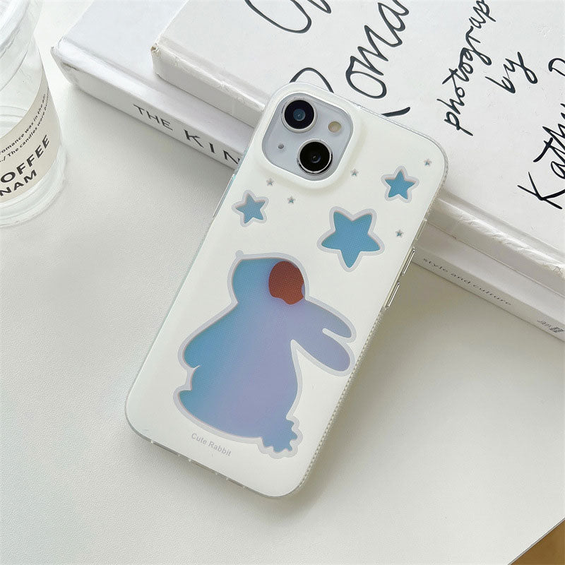 Laser Colorful Rabbit Phone Case