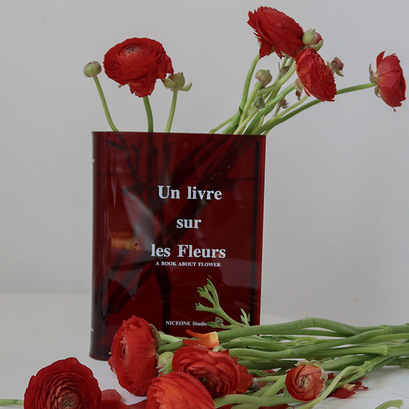 Ins Book Acrylic Vase