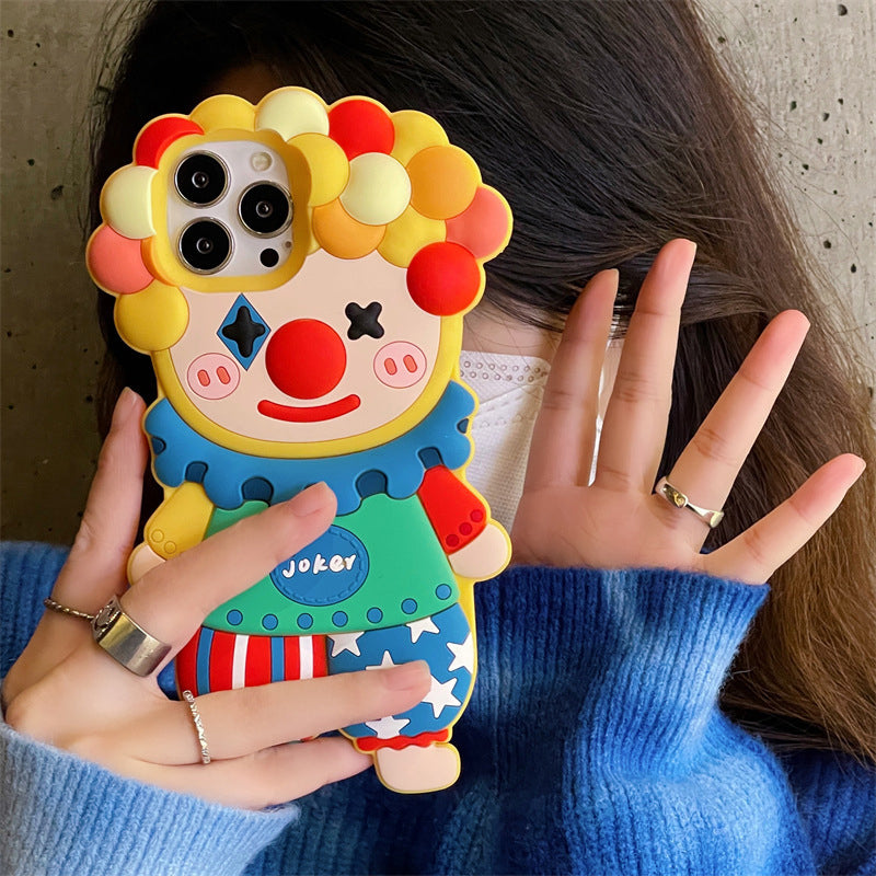 Clown Silicone 3D Colorful Phone Case