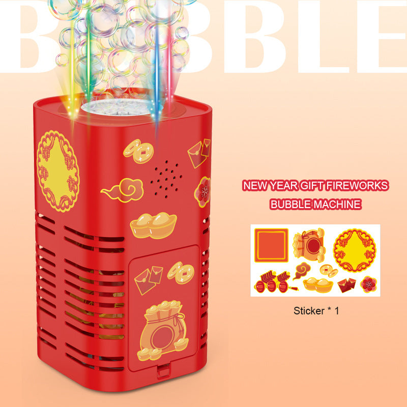 New Year Gift Fireworks Bubble Machine