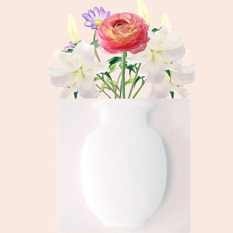 🌹Silicone Reusable Wall-Mounted Vase