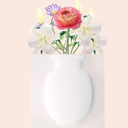 🌹Silicone Reusable Wall-Mounted Vase