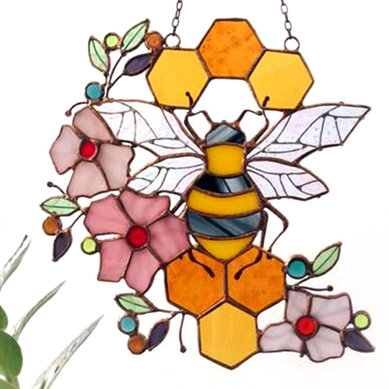 Stained Honeycomb Hanging Decoration