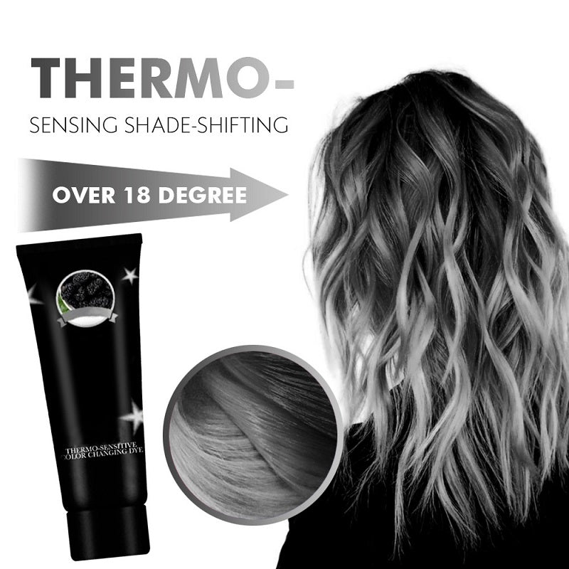 Thermochromic hair dye