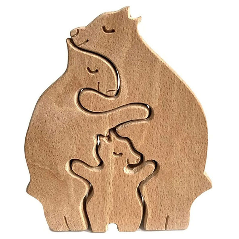 Hand-carved Wooden Animal Decor