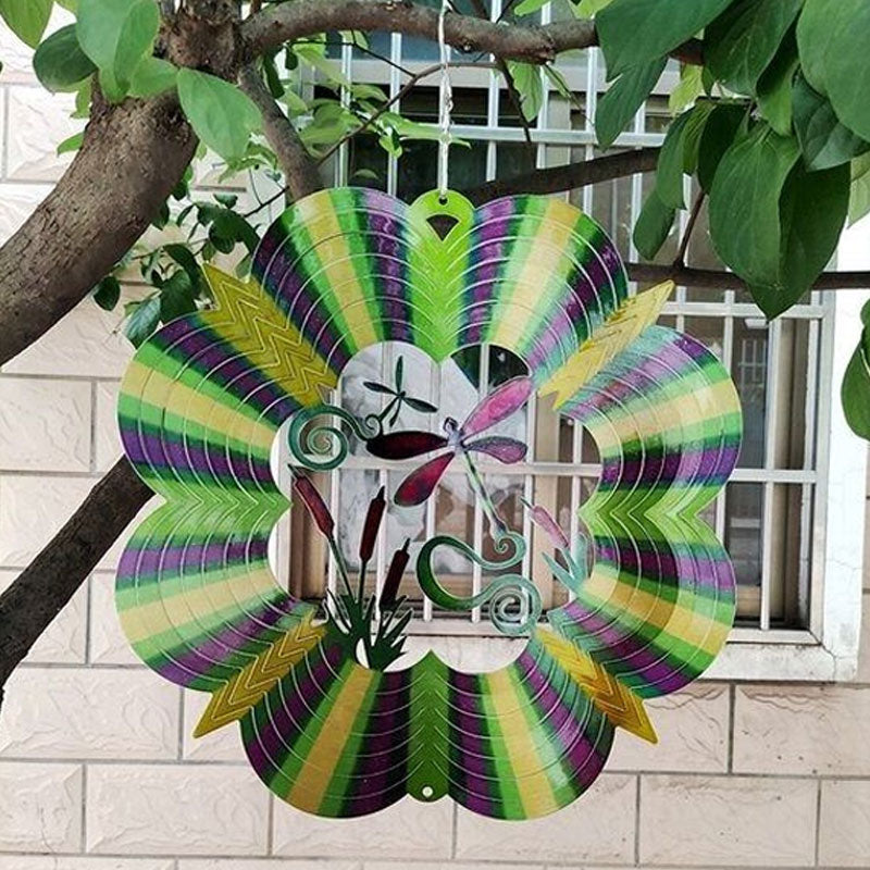 Hummingbird Kinetic 3D Metal Garden Decor Wind Spinner