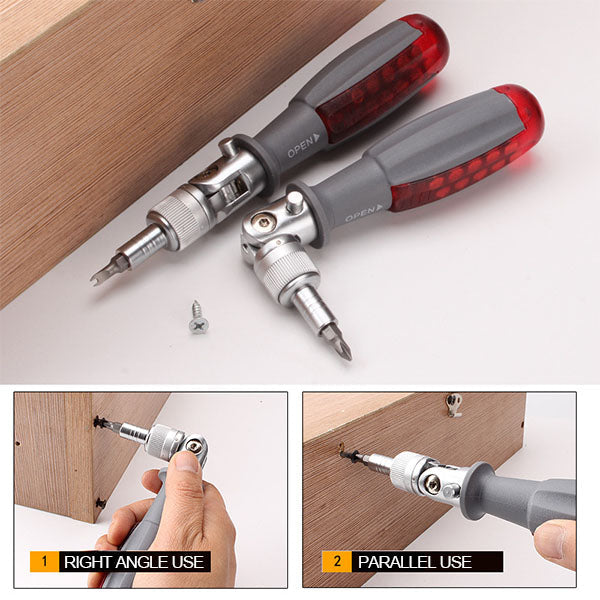 🔥HOT SALE 🔥10 in 1 Multi-Angle Ratchet Screwdriver